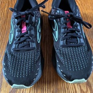 Brooks Black and Pink Athletic Shoes